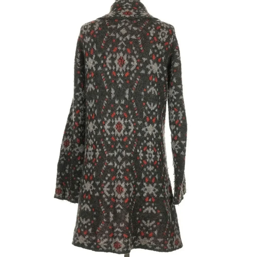 Free People Small Geometric Southwest Cardigan Sweater - Picture 5 of 8